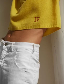 Hot Ines de la Fressange Paris Luna white jeans x Notify