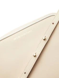 New Ines de la Fressange Paris Marcia blush leather bag