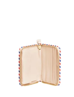 Cheap Ines de la Fressange Paris Marcia pinkish beige wallet and card holder