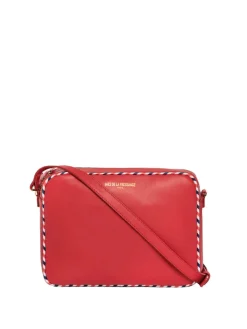 Sale Ines de la Fressange Paris Marcia red leather bag