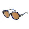 Fashion Ines de la Fressange Paris Marion blue tortoiseshell sunglasses