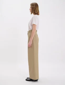 Cheap Ines de la Fressange Paris Marlène beige trousers