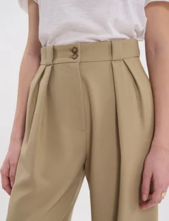 Cheap Ines de la Fressange Paris Marlène beige trousers