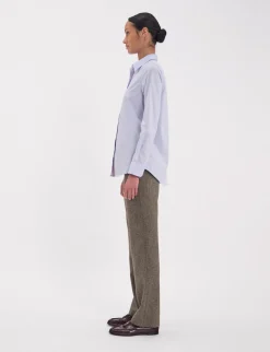 Best Ines de la Fressange Paris Martin light blue cotton shirt