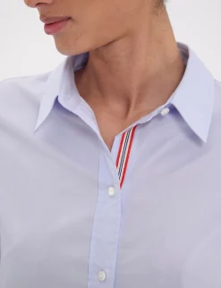 Best Ines de la Fressange Paris Martin light blue cotton shirt