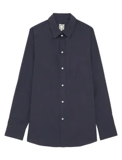 Flash Sale Ines de la Fressange Paris Martin navy blue shirt