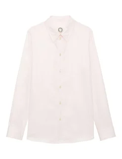 Store Ines de la Fressange Paris Martin pale pink cotton shirt Do not activate