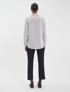 Flash Sale Ines de la Fressange Paris Martin striped cotton shirt