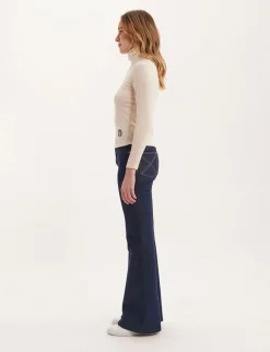 Best Sale Ines de la Fressange Paris Matthieu ecru lightweight turtleneck jumper