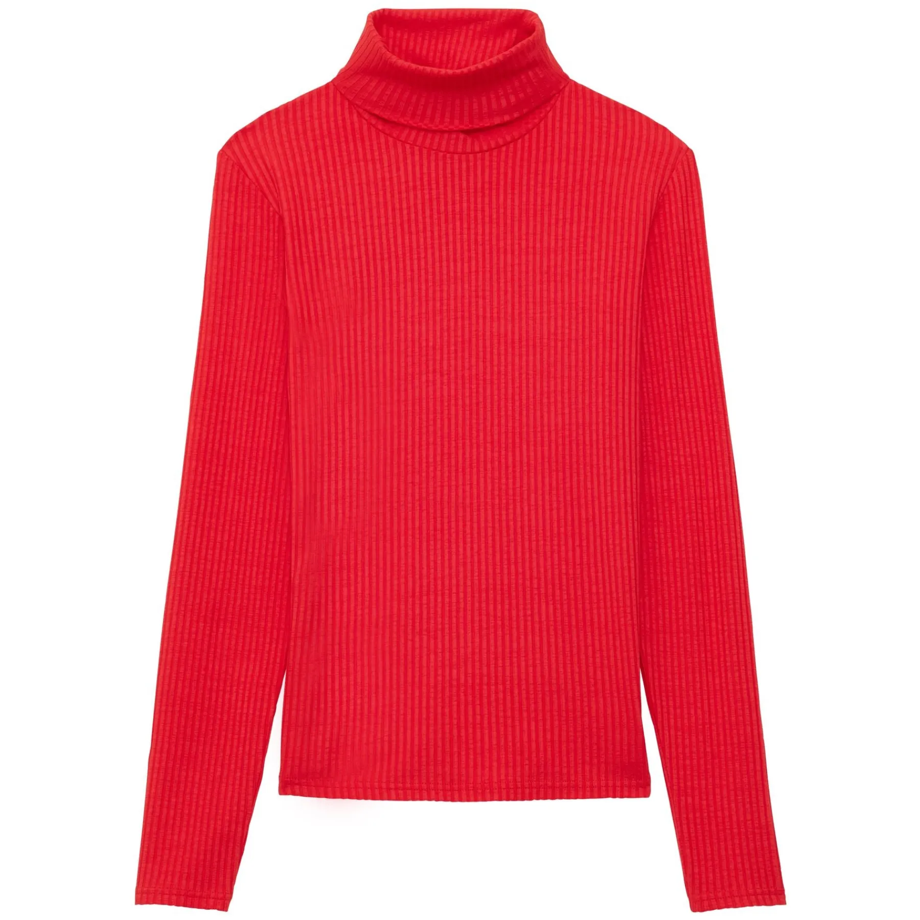 Fashion Ines de la Fressange Paris Matthieu red turtleneck T-shirt
