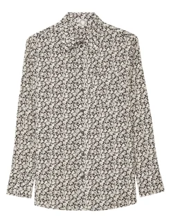 Flash Sale Ines de la Fressange Paris Maureen black and beige printed shirt