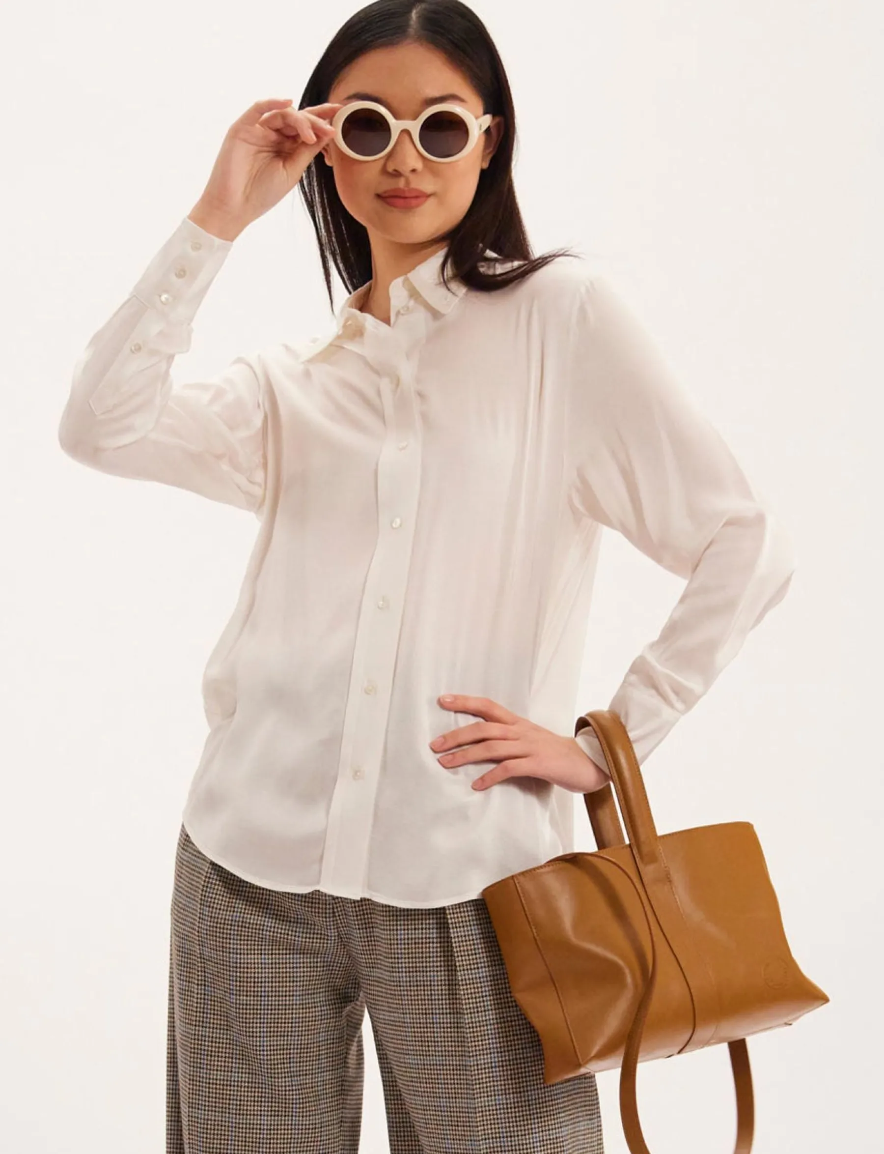 Clearance Ines de la Fressange Paris Maureen ecru shirt