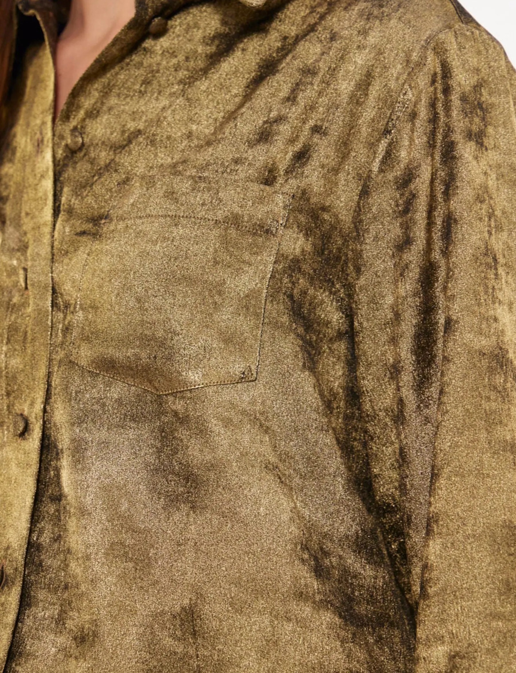 Sale Ines de la Fressange Paris Maureen gold shirt