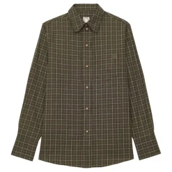 Best Ines de la Fressange Paris Maureen khaki cotton check shirt