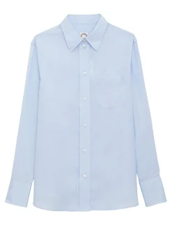 Best Sale Ines de la Fressange Paris Maureen light blue shirt
