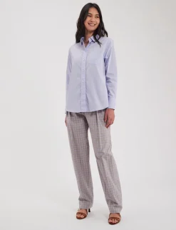 Best Sale Ines de la Fressange Paris Maureen light blue shirt