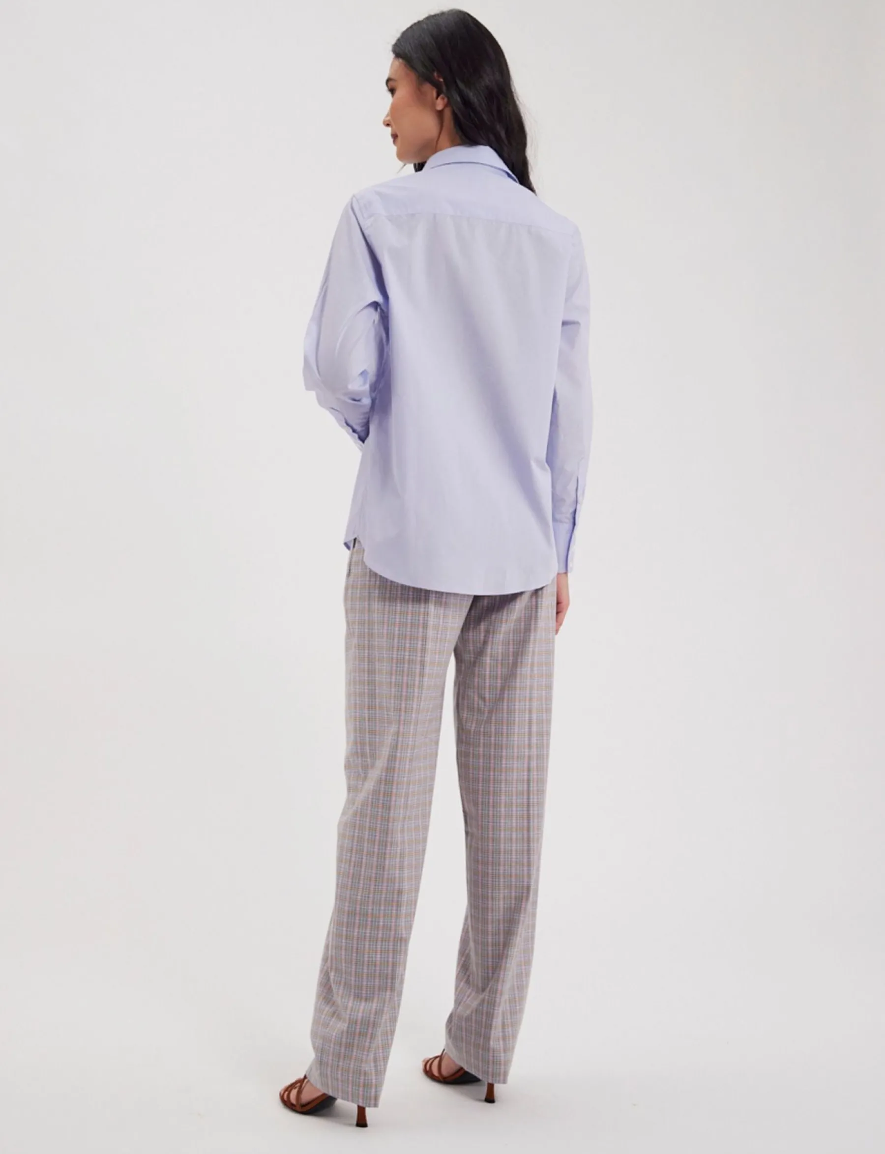 Best Sale Ines de la Fressange Paris Maureen light blue shirt