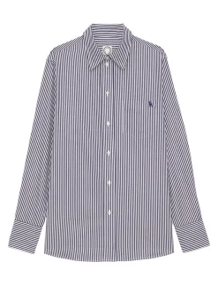 Discount Ines de la Fressange Paris Maureen navy/white striped shirt