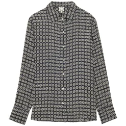 Flash Sale Ines de la Fressange Paris Maureen oak leaf pattern shirt