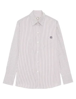 Store Ines de la Fressange Paris Maureen red and blue striped shirt