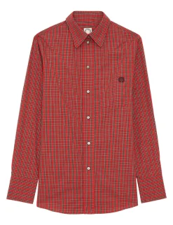 Best Sale Ines de la Fressange Paris Maureen red check shirt