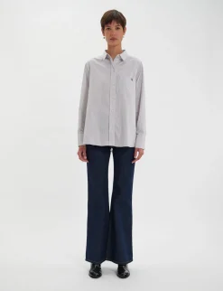 Shop Ines de la Fressange Paris Maureen striped shirt