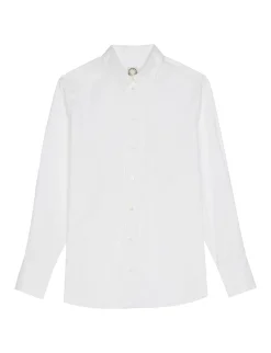 Cheap Ines de la Fressange Paris Maureen white cotton shirt