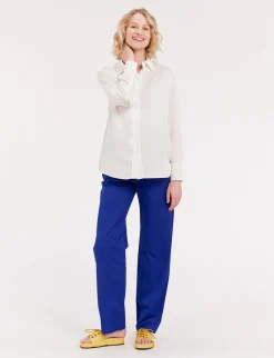 Best Sale Ines de la Fressange Paris Maureen white viscose shirt