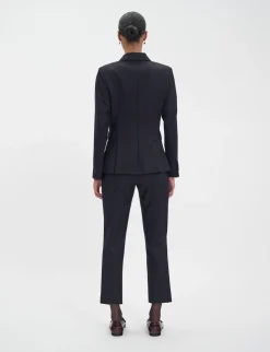 Cheap Ines de la Fressange Paris Maurice navy blue wool jacket