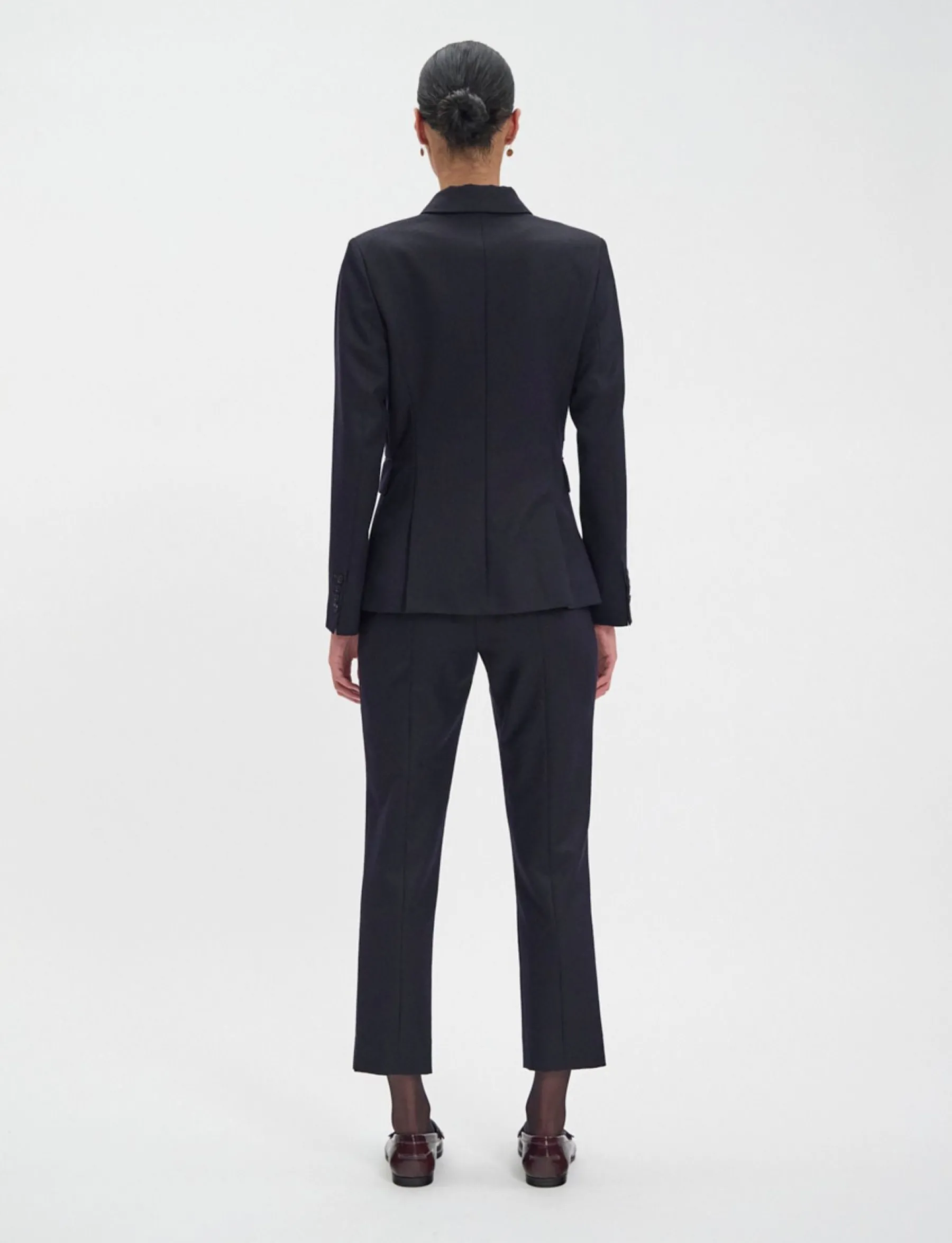 Cheap Ines de la Fressange Paris Maurice navy blue wool jacket