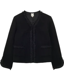 Online Ines de la Fressange Paris Misia jacket in black wool