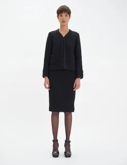 Online Ines de la Fressange Paris Misia jacket in black wool