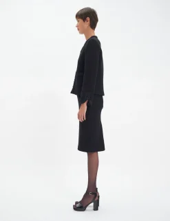 Online Ines de la Fressange Paris Misia jacket in black wool