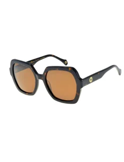 Cheap Ines de la Fressange Paris Monica brown marble sunglasses