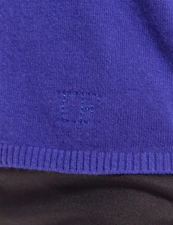 New Ines de la Fressange Paris Morgane blue v-neck jumper