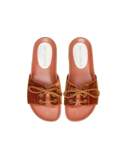 Shop Ines de la Fressange Paris MULE WITH LACES