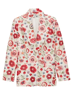 Cheap Ines de la Fressange Paris Multicoloured embroidered dove jacket