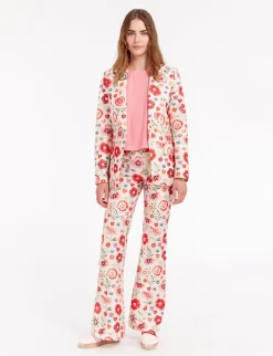 Cheap Ines de la Fressange Paris Multicoloured embroidered dove jacket