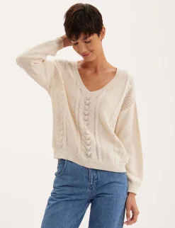 Online Ines de la Fressange Paris Natanya ecru jumper