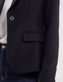 Best Ines de la Fressange Paris Nicoletta navy blue jacket