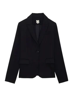 Best Sale Ines de la Fressange Paris Nicoletta navy blue jacket ALREADY ONLINE