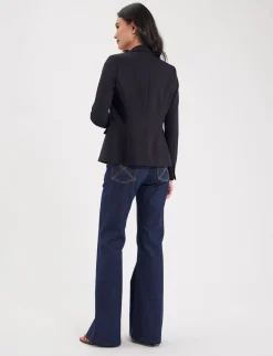 Best Sale Ines de la Fressange Paris Nicoletta navy blue jacket ALREADY ONLINE