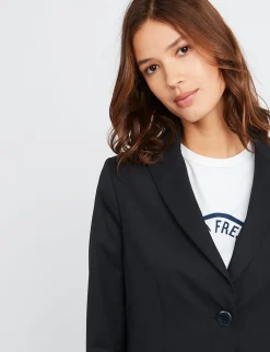 Flash Sale Ines de la Fressange Paris Nicoletta navy blue jacket no longer in use