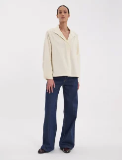 New Ines de la Fressange Paris Noa ecru top