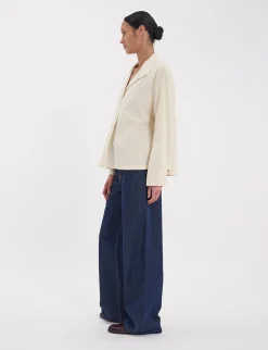 New Ines de la Fressange Paris Noa ecru top