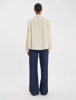 New Ines de la Fressange Paris Noa ecru top