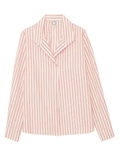 Shop Ines de la Fressange Paris Noa red and white striped top