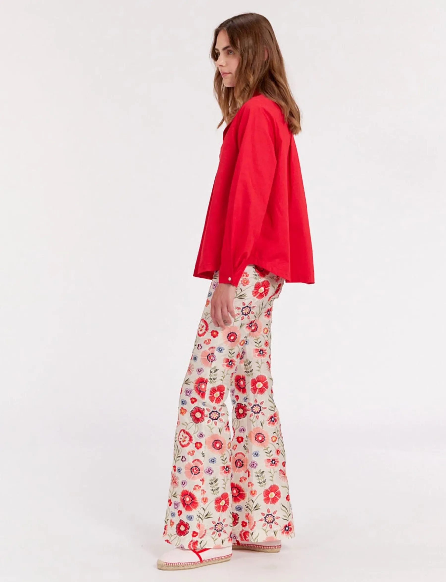 Fashion Ines de la Fressange Paris Noa top red