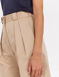 Discount Ines de la Fressange Paris Odette beige shorts