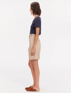 Discount Ines de la Fressange Paris Odette beige shorts